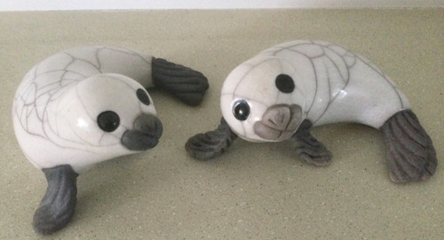 Raku pottery seals off - seals, in