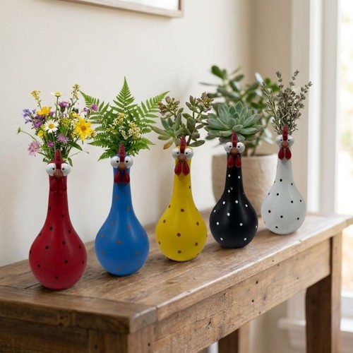 Resin long neck - neck, vases