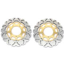 Pair Front Brake Rotors Discs