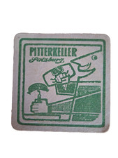 Gosser Bier Pitterkeller Beer Mat, Vintage 1970's