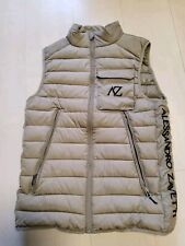 Alessandro Zavetti Mens Full-Zip Body Warmer Gilet Size S Beige Outdoor Vest VGC
