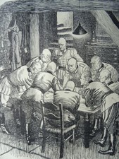 1944 Original Print WW2 GERMAN BUNKER - THE ALL-LOWEST UNDERGROUND MOVEMENT