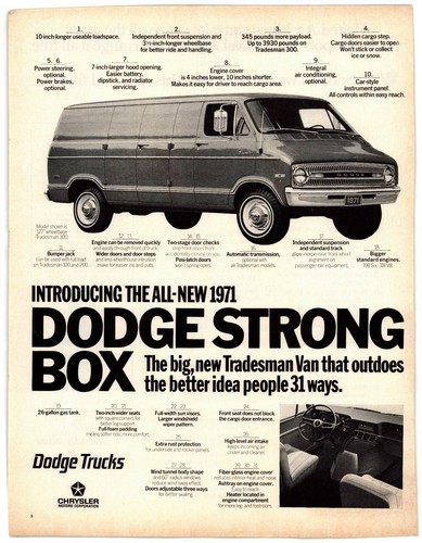 Dodge 1971 tradesman van - tradesman,