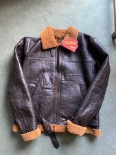 New Mens Shearling sheepskin flying jacket.  Purchased from Home of Leather 