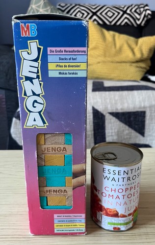 Vintage jenga wooden block - mb,