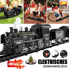 Electric Large Classic Train Set Rail Track Carriages Kids Vehicle Toy Gifts