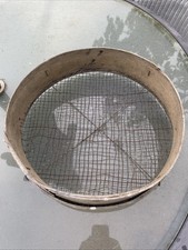 Vintage Garden Riddle Sieve Wooden 14”Diameter. Stone Potato. Prop.