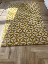 Stella Large Hand Tufted 80% Wool Rug 120 x 180 cm Made.com Yellow Chartreuse