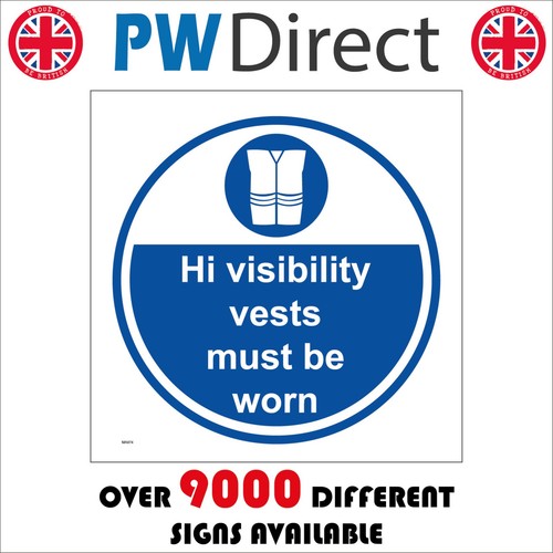 Sign high visibility vests - visibility,