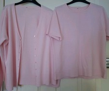 BHS Ladies Pink Twinset