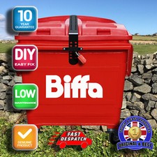 Biffa Euro Industrial Wheelie Bin Lid Strap Lock-Easily Fitted  & Remove.