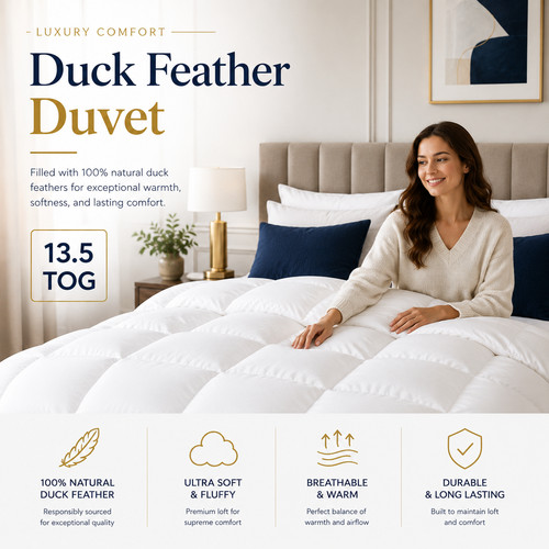 Luxury duck feather - &, down