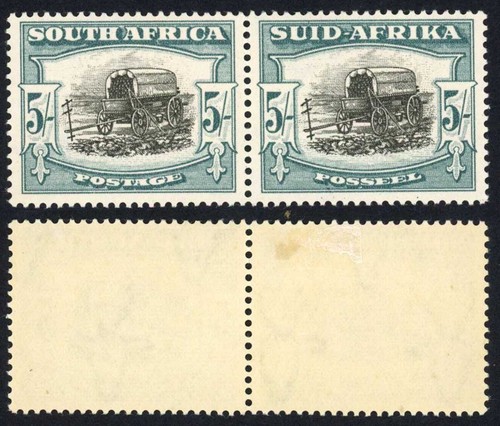 South africa sg122 black - sg122, 5/-