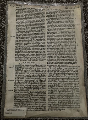 1541 great bible original - 1541, leaf
