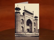 The Gateway of the Taj Mahal by Felice Beato, Henry Hering - A5 Art Print Card