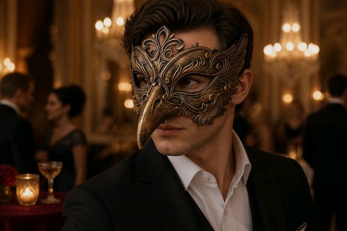 Wearable raven mask night - wearable,