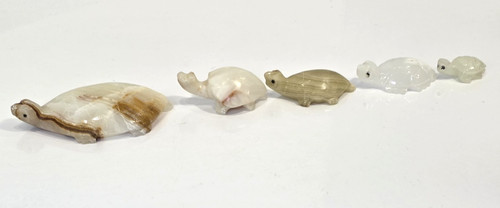 Onyx turtle figurine - figurine, lot