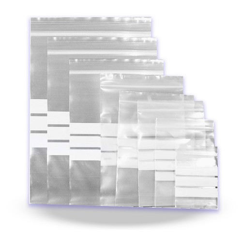 Clear grip seal bags - seal, write