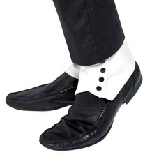 1920S ROARING 20'S WHITE SPATS