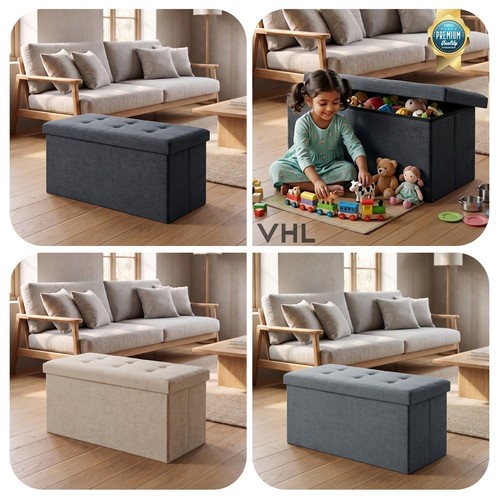 Folding ottoman storage - storage, box