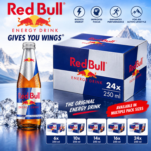 Red bull energy drink - bull,