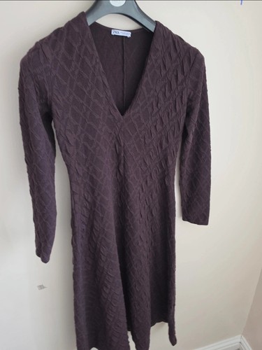 Zara women textured dress - textured,