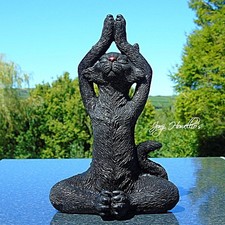 Meditating Cat Garden Ornament