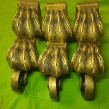 SET 6 BRASS ORIGINAL VICTORIAN