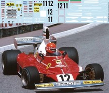 1/12 Decals for F1 Ferrari