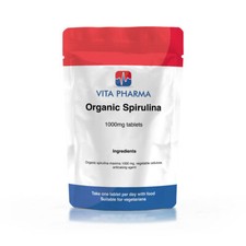 Organic Spirulina 1000mg tablets VITAPHARMA