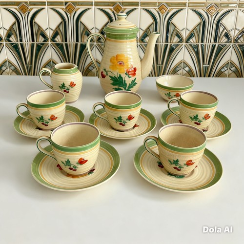 Hand painted art deco - painted,