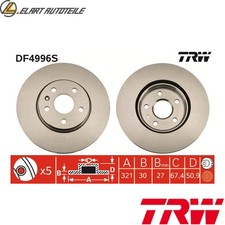 2x BRAKE DISCS DF4996S FOR