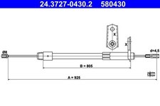 Parking brake cable - parking,