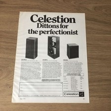 GRAM125 MAGAZINE ADVERT 11X8 CELESTION DITTON 44 SPEAKER