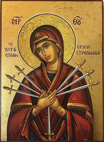 Icon panagia swords - icon,
