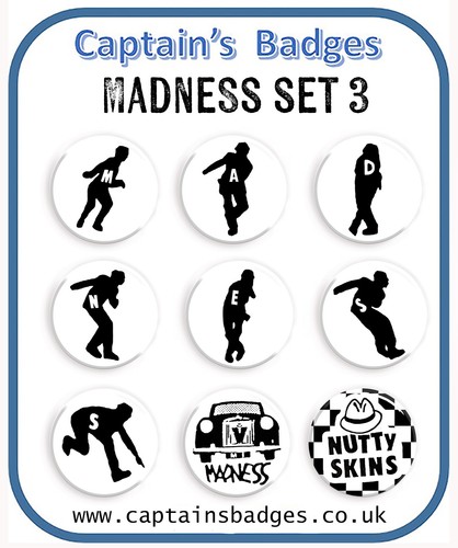Set madness badges 25mm - set,