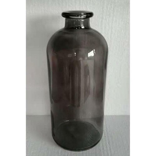 Smokey grey glass bottle - smokey,