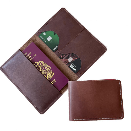 100 genuine leather passport - leather,