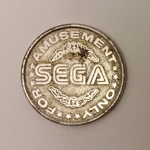 Sega arcade game token 24mm - sega,