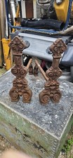 Vintage Cast Iron Fire Dogs