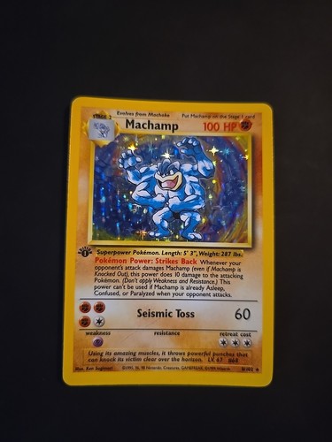 Pokémon tcg machamp holo rare - machamp,