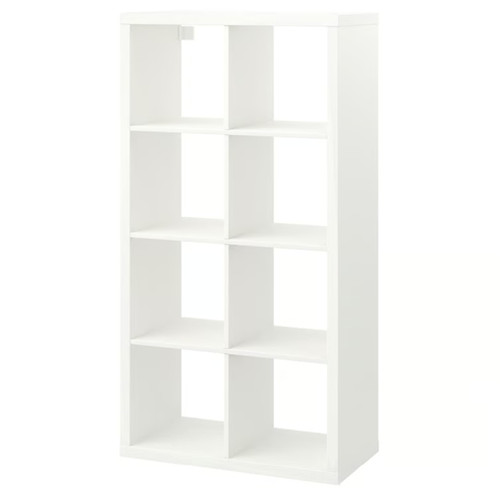 New ikea kallax white shelving - new,