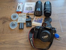 Canon EOS 40D DSLR Camera + 3 Lenses + Remote + Manuals – Tested Working