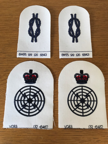 Four royal navy embroidered - royal,