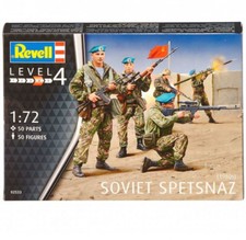 REVELL 02533 SOVIET SPETSNAZ (1980's) 1:72 Scale 50 Unpainted Plastic Soldiers