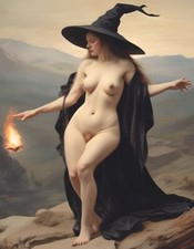 halloween Picture Witch Casting Spells Picture 