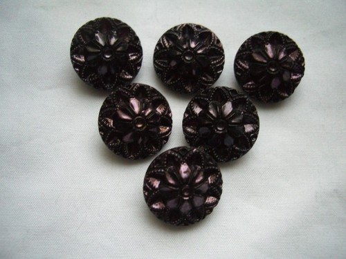 Black fancy floral design - black,,