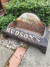 Antique Hudson's Soap Puppy Drinking Trough.