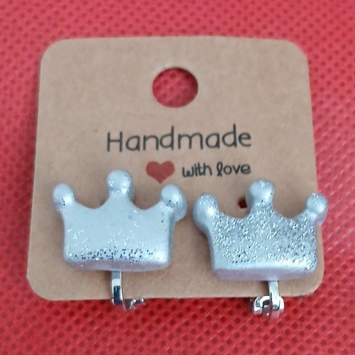 Handmade silver crown - silver, shape