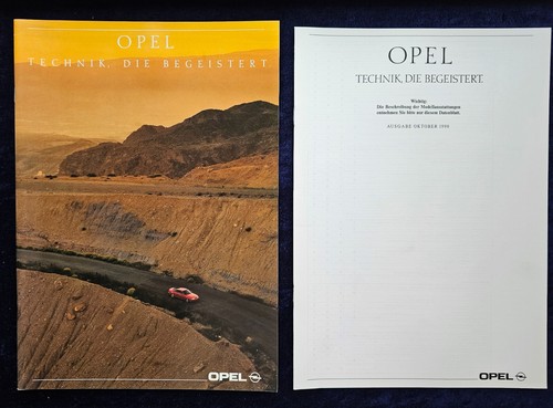 Opel program brochure 1990 - brochure, 8.1990